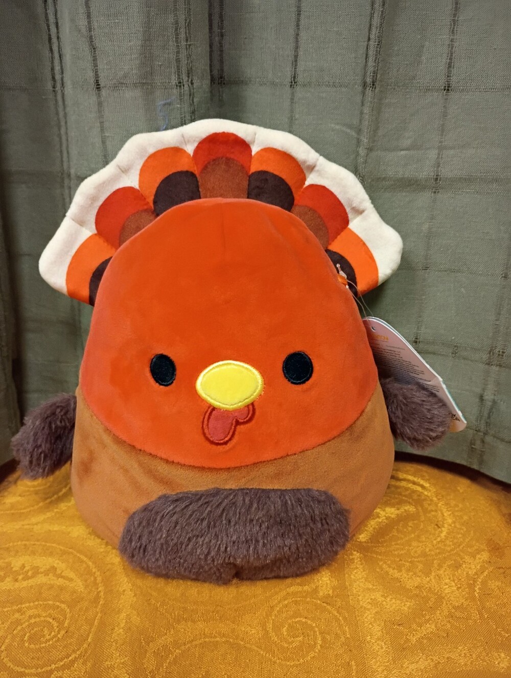 NWT Original Squishmallows Harvest 2023 Squad Ulana The Turkey Size 8"